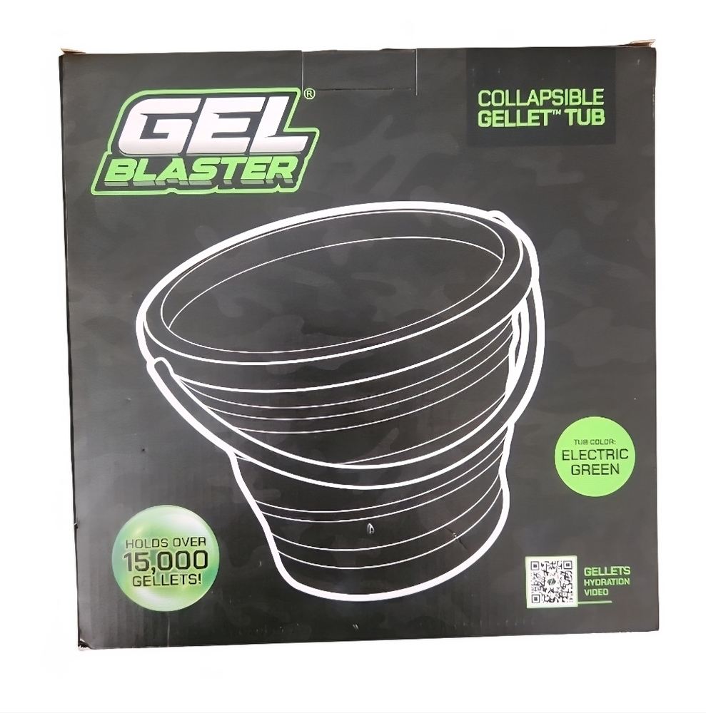 Gel Blaster Collapsible Ammo Tub  1.5 Gallon Bucket  Holds 15,000+ Gellets *NEW